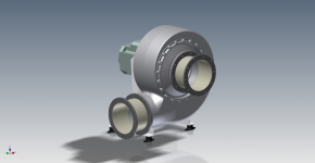 HF R 200-15 & 17D, L0 cw 90 Frame motor - View from front